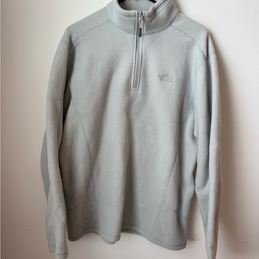 The North Face Light Gray Textured Pullover